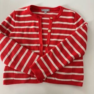 J.Crew Emilie Sweater Lady Jacket in Stripe - size small